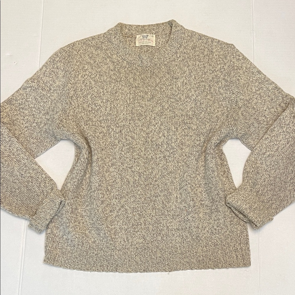 LORD JEFF VINTAGE WOOL CREWNECK PULLOVER SWEATER MADE IN USA